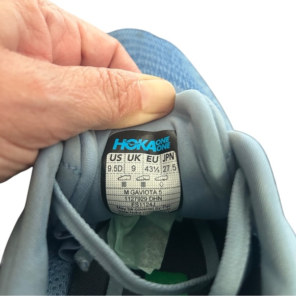 HOKA One One Men’s Gaviota 5 Running Shoes Blue 1127929 Size 9.5 - Picture 13 of 13